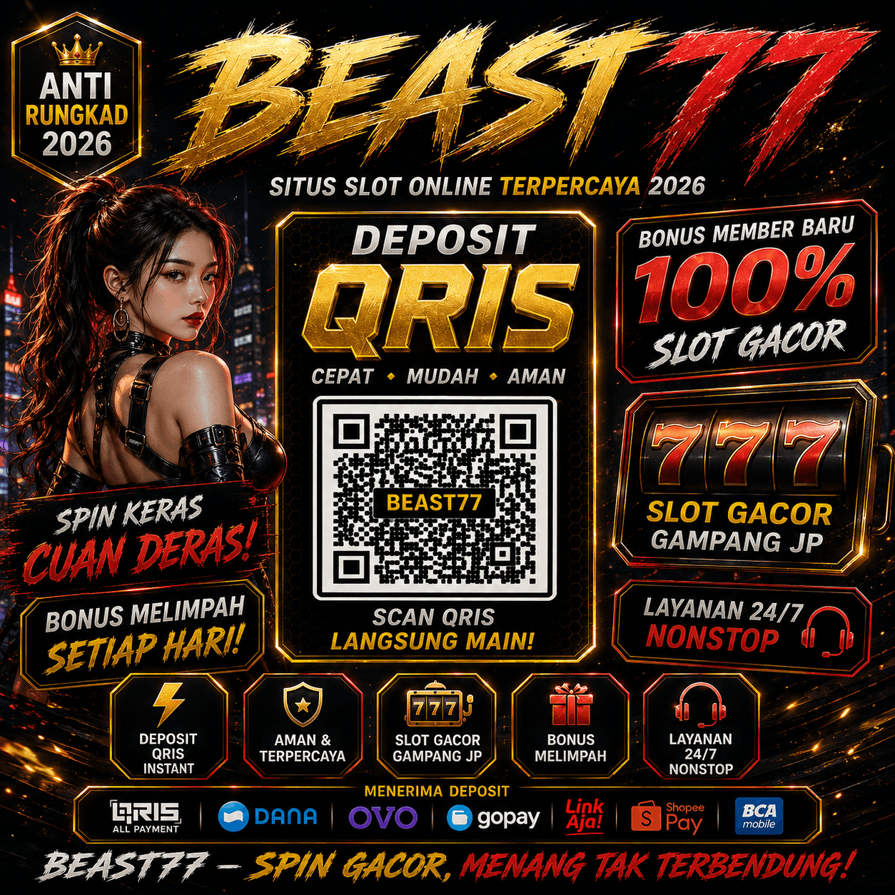 BEAST77✦Situs Online Favorit Dengan Tampilan Elegan Modern